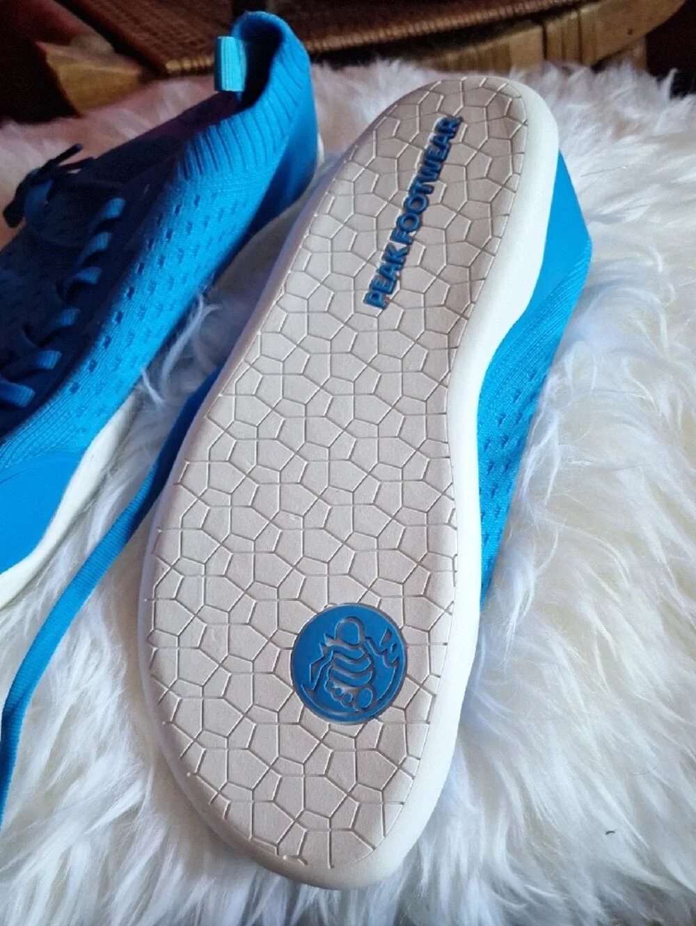 Peak Footwear Blue Athletic Sneakers Water
